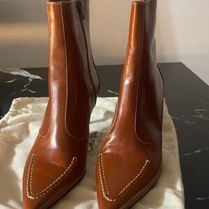 Cole Haan Tan Leather Ankle Booties